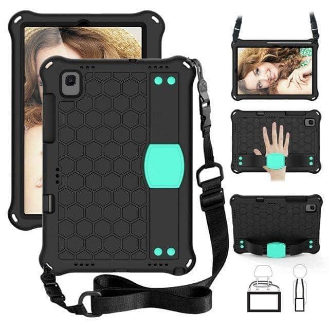 CaseBuddy Australia Casebuddy Black - Aqua Galaxy Tab A7 10.4 2020 T500 T505 EVA Kids Safe Foam Shockproof Case