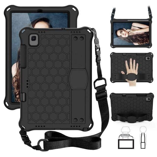 CaseBuddy Australia Casebuddy Black - Black Galaxy Tab A7 10.4 2020 T500 T505 EVA Kids Safe Foam Shockproof Case