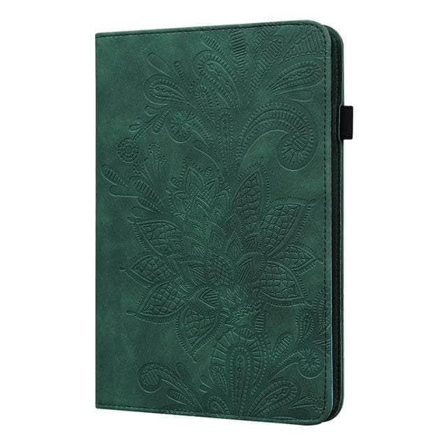 CaseBuddy Australia Casebuddy green / A8 2021 (10.5 inch) Galaxy Tab A8 10.5 (2022) Embossed Classic Flower Case