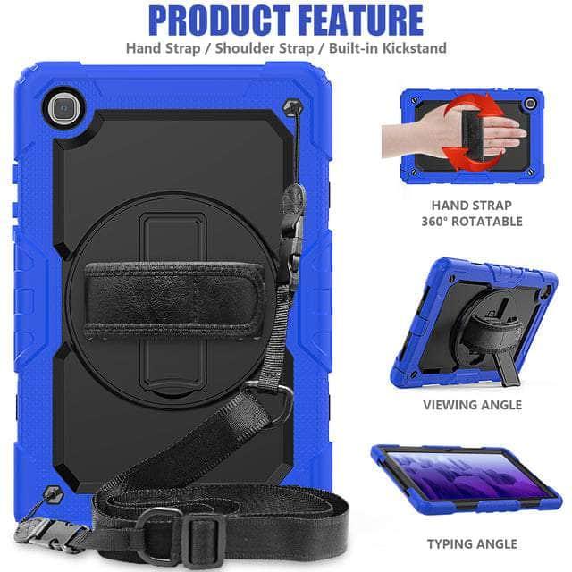 CaseBuddy Australia Casebuddy 02 Dark Blue / Tab A8 10.5 X200 Galaxy Tab A8 10.5 (2022) Kids Shock Proof Stand Cover