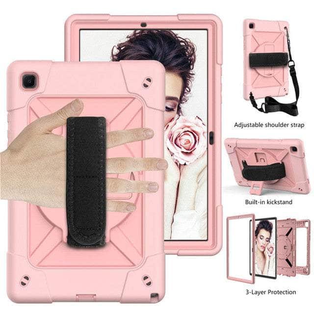 CaseBuddy Australia Casebuddy 01 Rose Gold / Tab A8 10.5 X200 Galaxy Tab A8 10.5 (2022) Kids Shock Proof Stand Cover