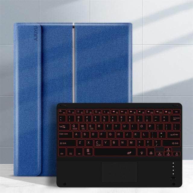 CaseBuddy Australia Casebuddy blue / Tab S7 Plus 12.4 Galaxy Tab S7 Lite 12.4 T730 T735 Bluetooth Keyboard Smart Case