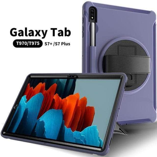 CaseBuddy Australia Casebuddy Dark Blue Galaxy Tab S7 Plus T970 2020 12.4 Shockproof Rugged Heavy Duty Case