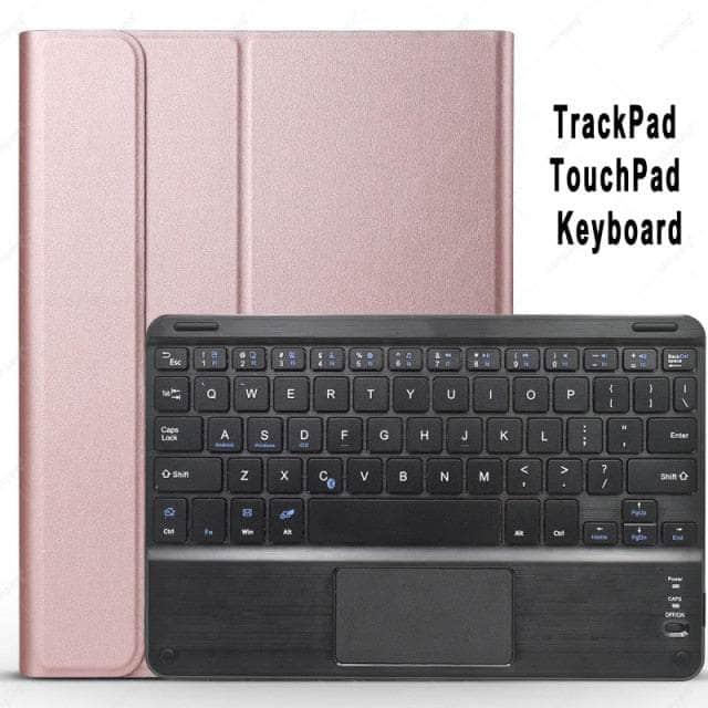 CaseBuddy Australia Casebuddy Rose Gold with black / S8 11 X700 X706 Galaxy Tab S8 11 X700 Wireless Leather Keyboard Trackpad Case