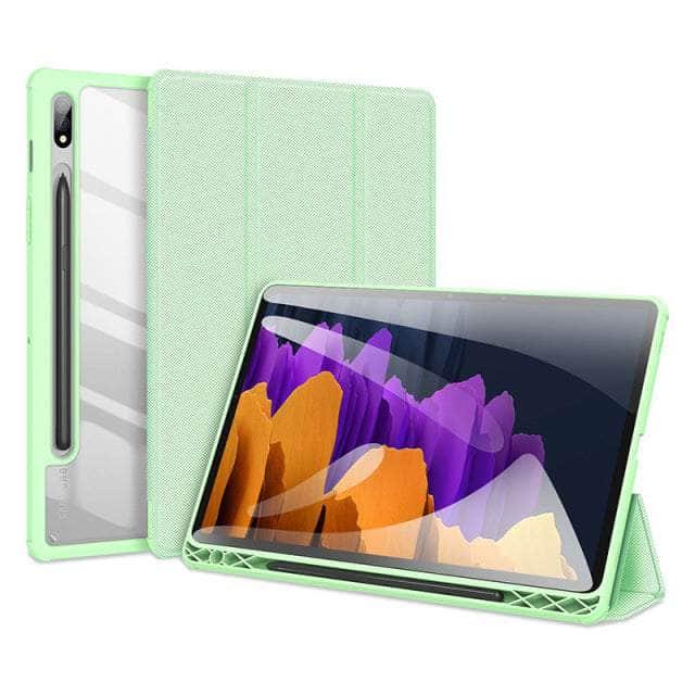 CaseBuddy Australia Casebuddy green / Tab S8 Plus Galaxy Tab S8 Plus X800 Flip Leather Business Cover