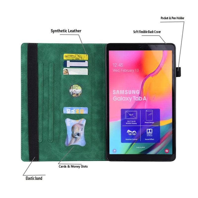 CaseBuddy Australia Casebuddy Galaxy Tab S8 Ultra 2022 X900 Flip Wallet Card Stand Cover