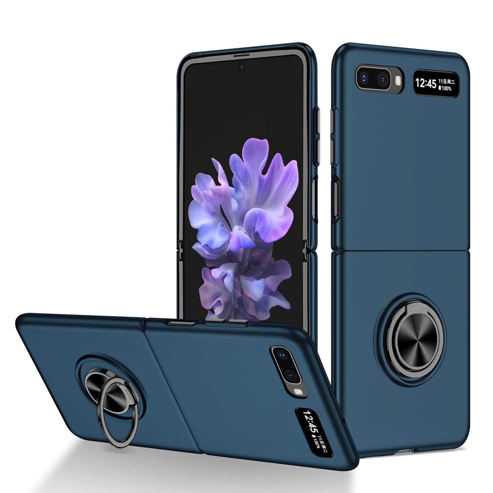 Casebuddy Navy Blue / for Samsung Z Flip 3 Galaxy Z Flip 3 Anti-Falling Kickstand Ring Case