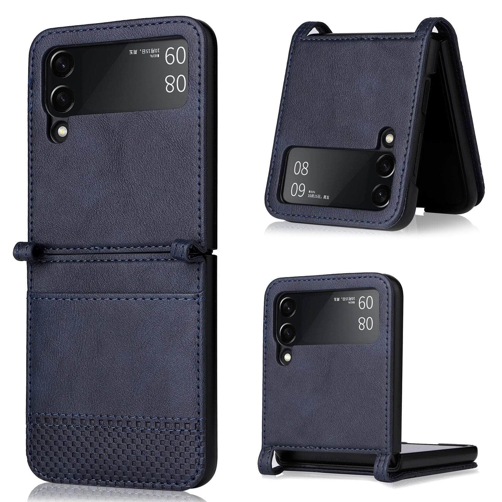 Casebuddy Galaxy Z Flip 3 Card Pocket Leather Case