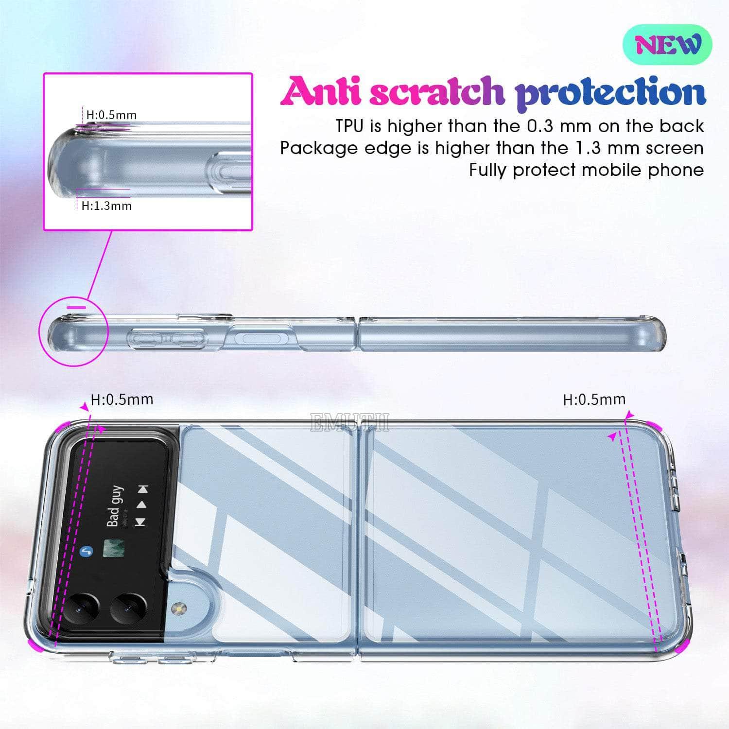 Casebuddy Galaxy Z Flip 3 TPU Soft Edge Hard Cover