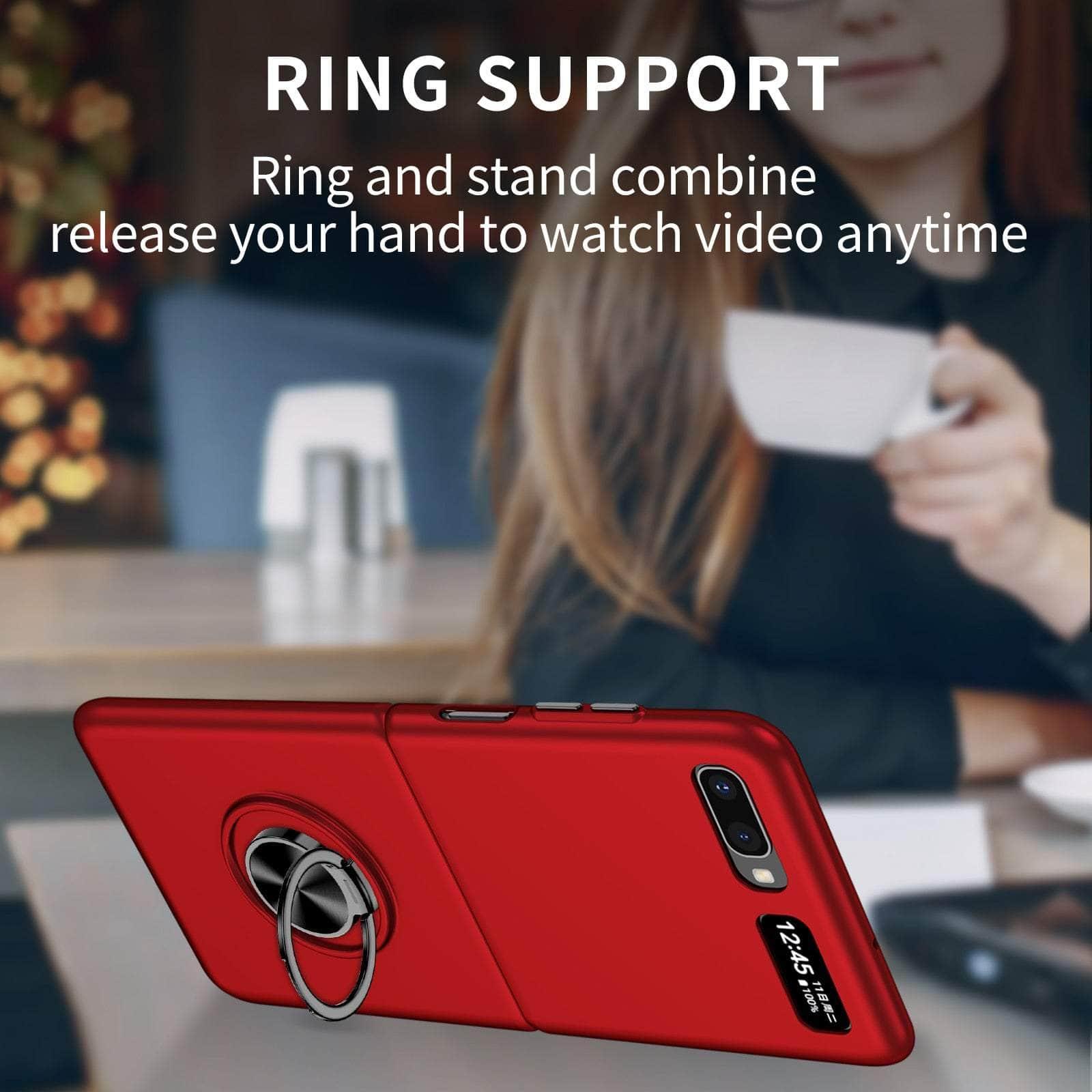 Casebuddy Galaxy Z Flip 4 Anti-Falling Kickstand Ring Case