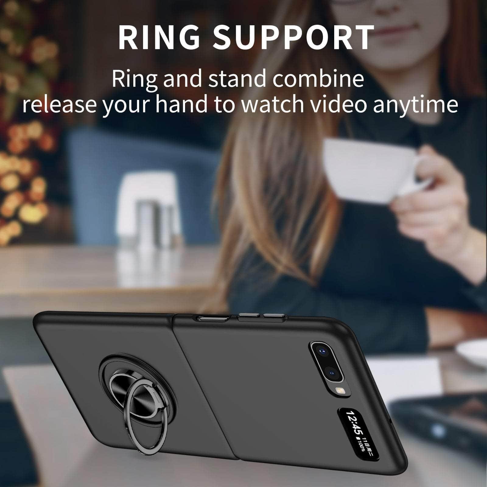 Casebuddy Galaxy Z Flip 4 Anti-Falling Kickstand Ring Case