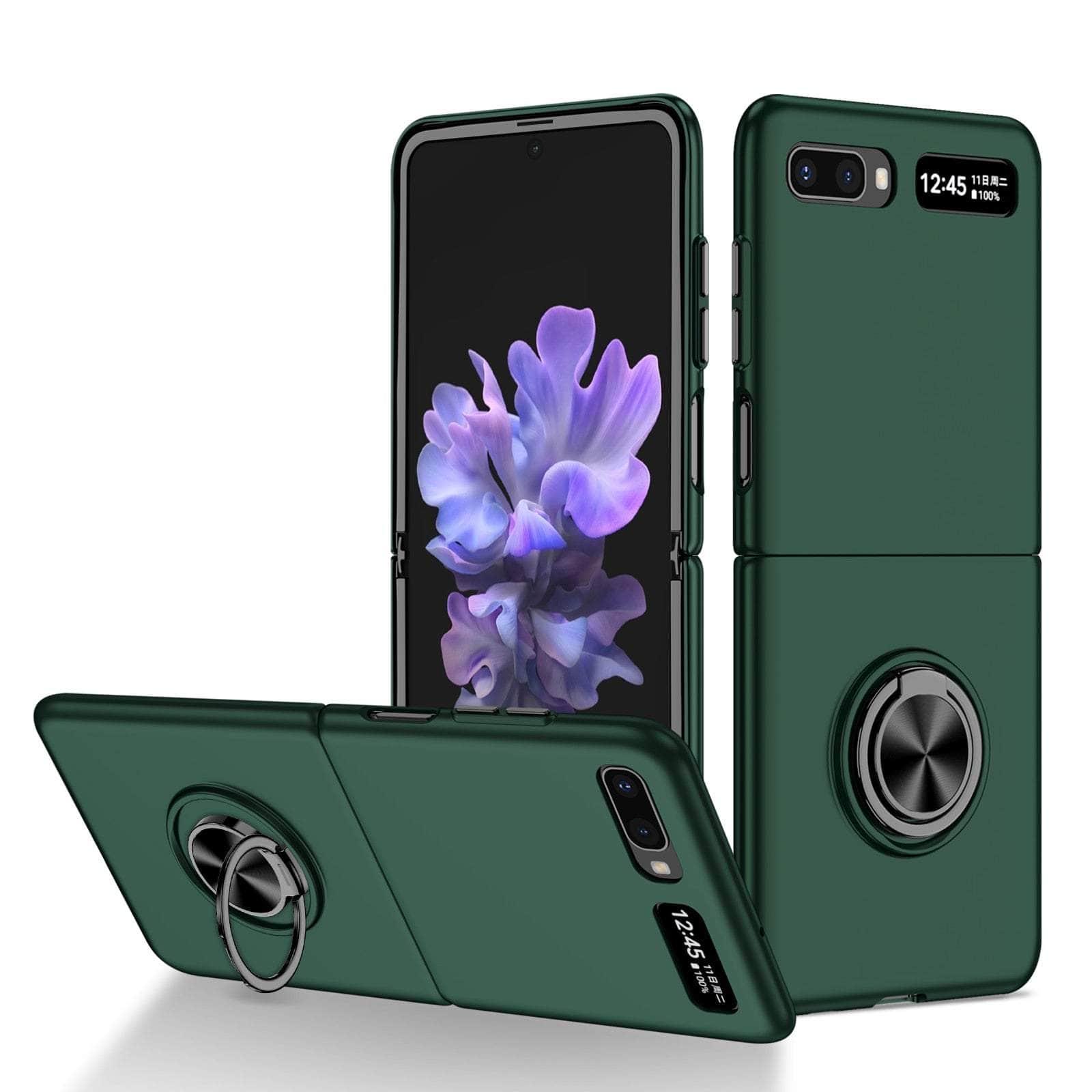 Casebuddy Green / for Samsung Z Flip 4 Galaxy Z Flip 4 Anti-Falling Kickstand Ring Case
