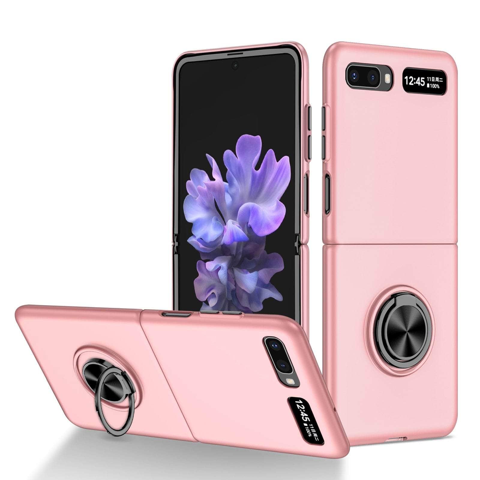 Casebuddy Pink / for Samsung Z Flip 4 Galaxy Z Flip 4 Anti-Falling Kickstand Ring Case