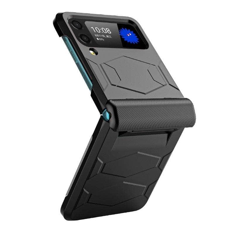 Casebuddy Black / For Galaxy Z Flip 4 Galaxy Z Flip 4 Hinge Armor Case