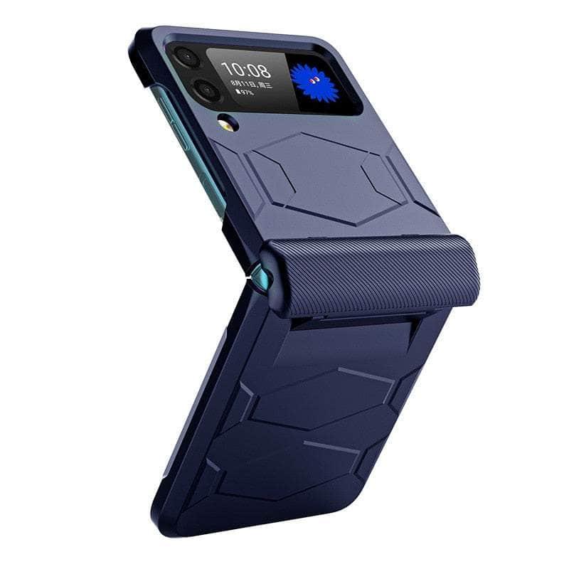 Casebuddy Dark Blue / For Galaxy Z Flip 4 Galaxy Z Flip 4 Hinge Armor Case