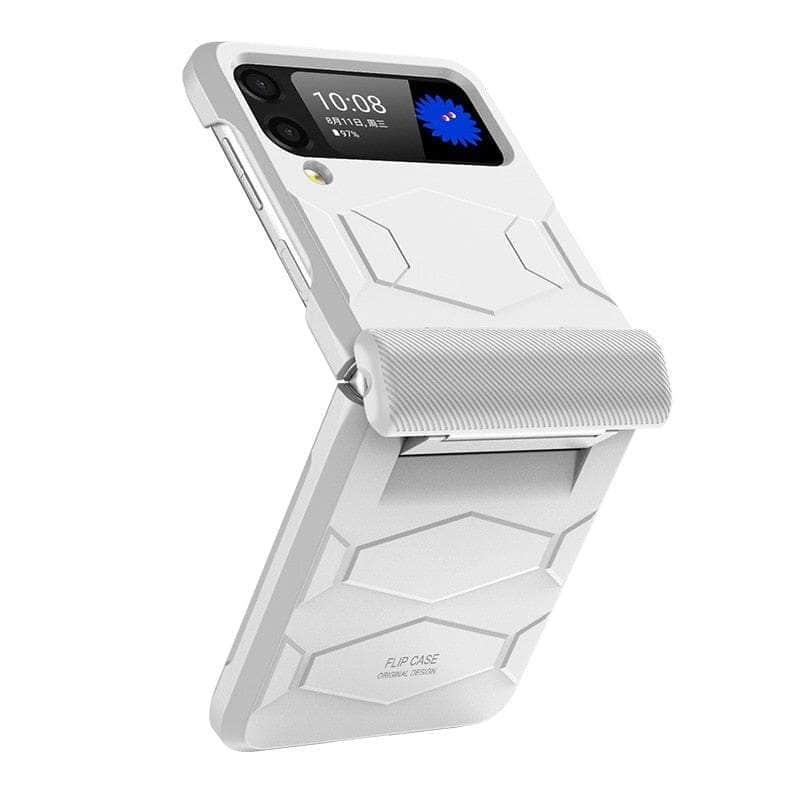 Casebuddy White / For Galaxy Z Flip 4 Galaxy Z Flip 4 Hinge Armor Case