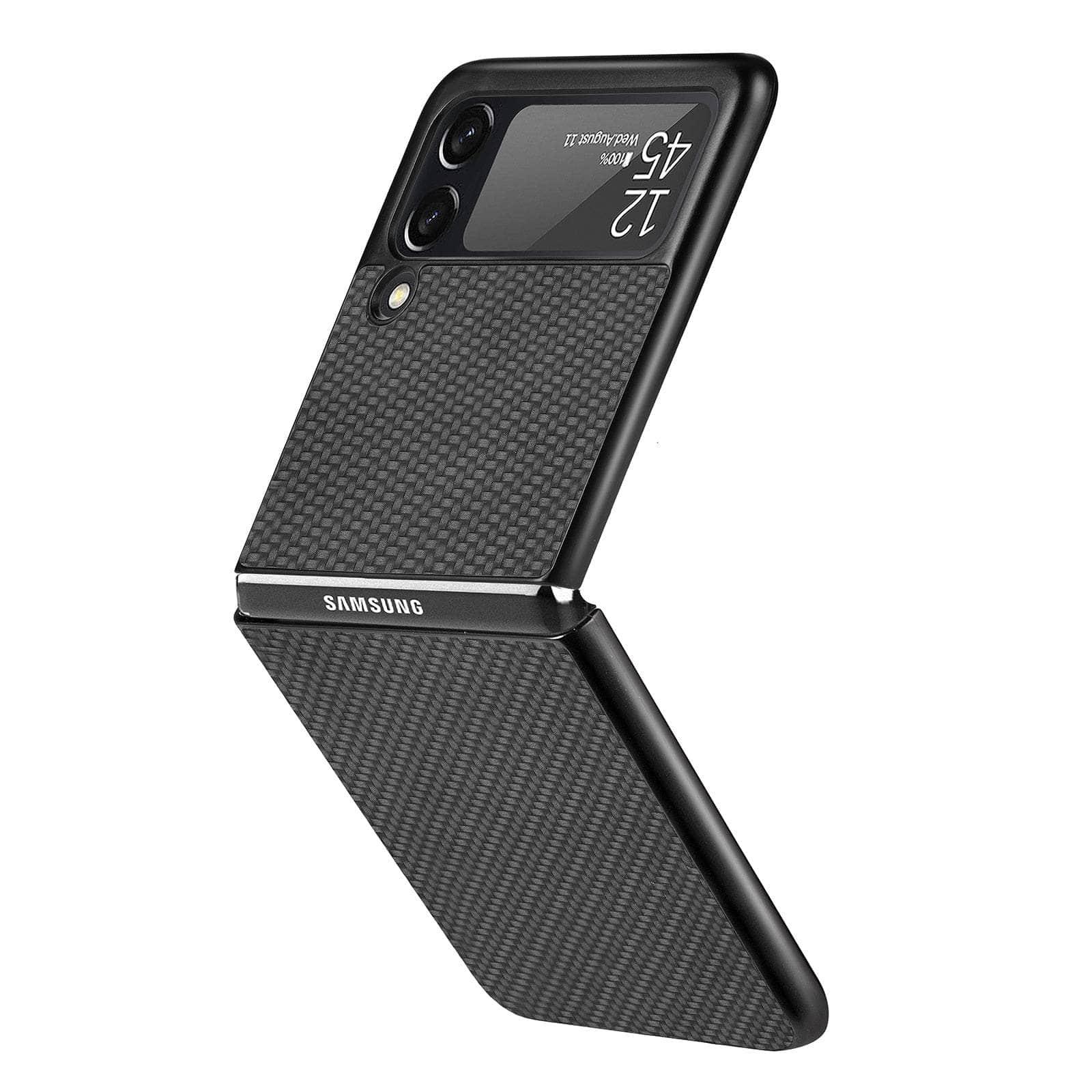 Casebuddy Galaxy Z Flip 4 Luxury Carbon Fiber Slim Case