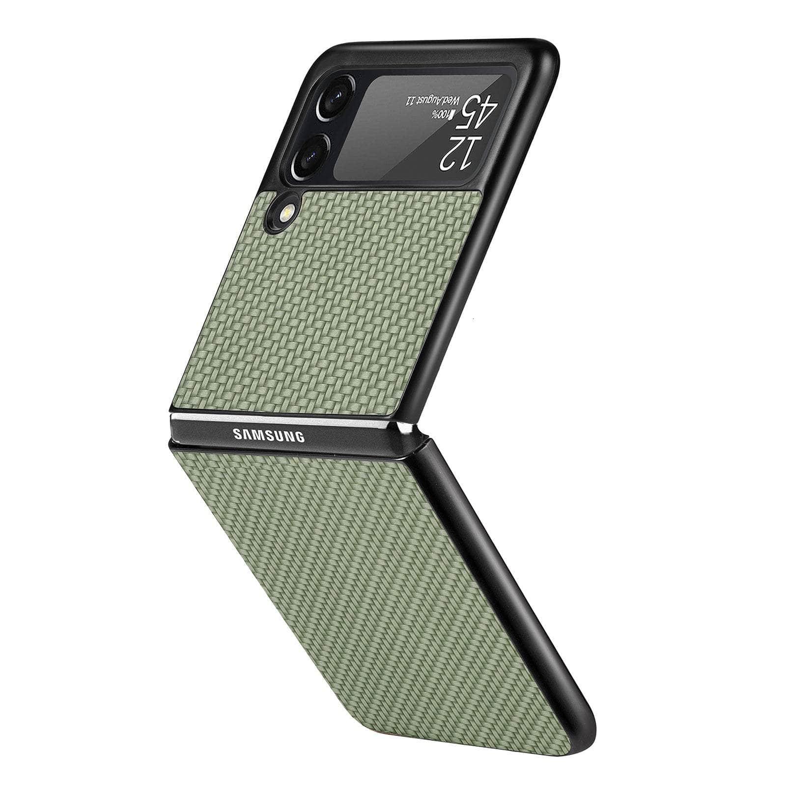 Casebuddy Galaxy Z Flip 4 Luxury Carbon Fiber Slim Case