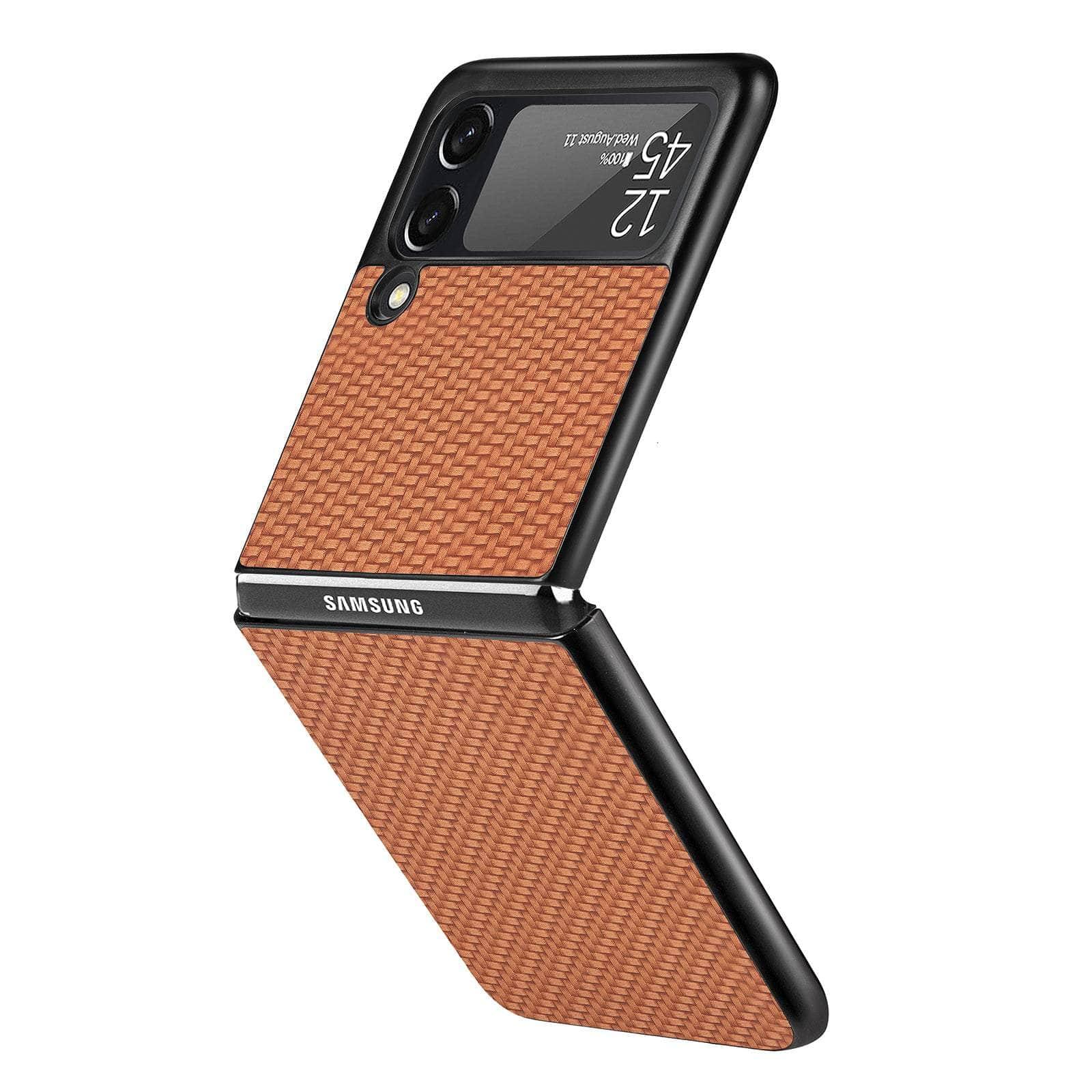 Casebuddy Galaxy Z Flip 4 Luxury Carbon Fiber Slim Case