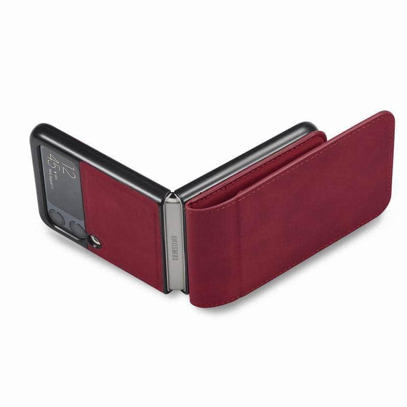 Casebuddy Galaxy Z Flip 4 Luxury Leather Wallet