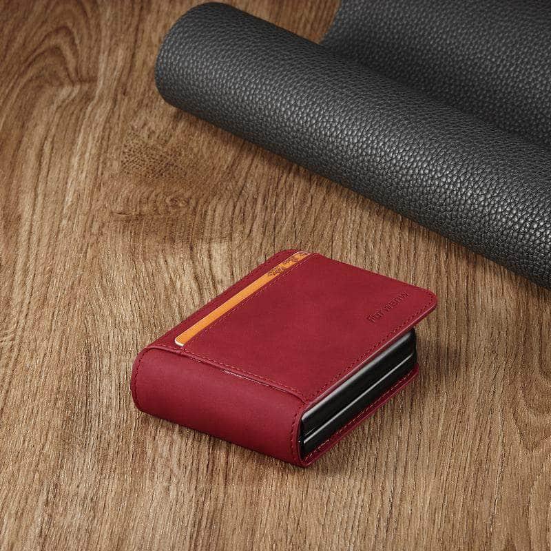 Casebuddy Galaxy Z Flip 4 Luxury Leather Wallet