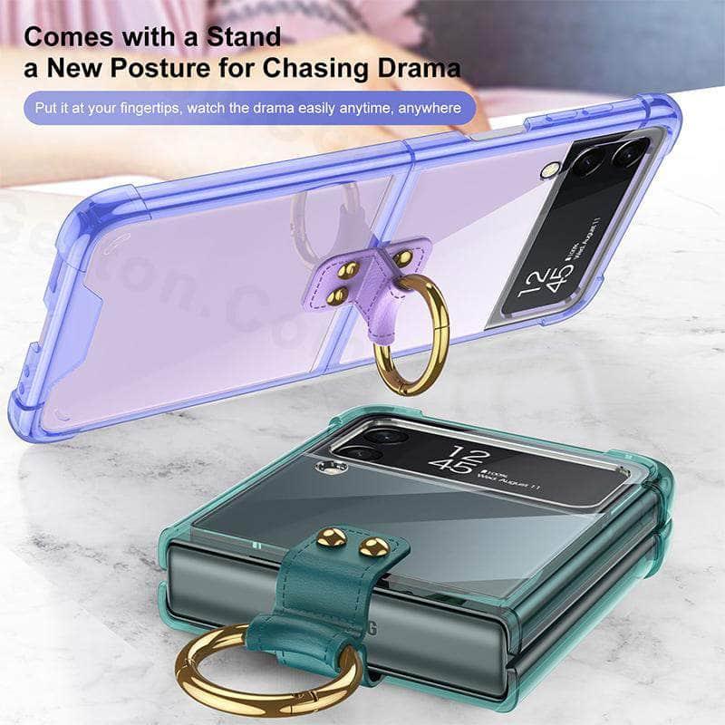Casebuddy Galaxy Z Flip 4 Transparent Bumper Silicone Cover