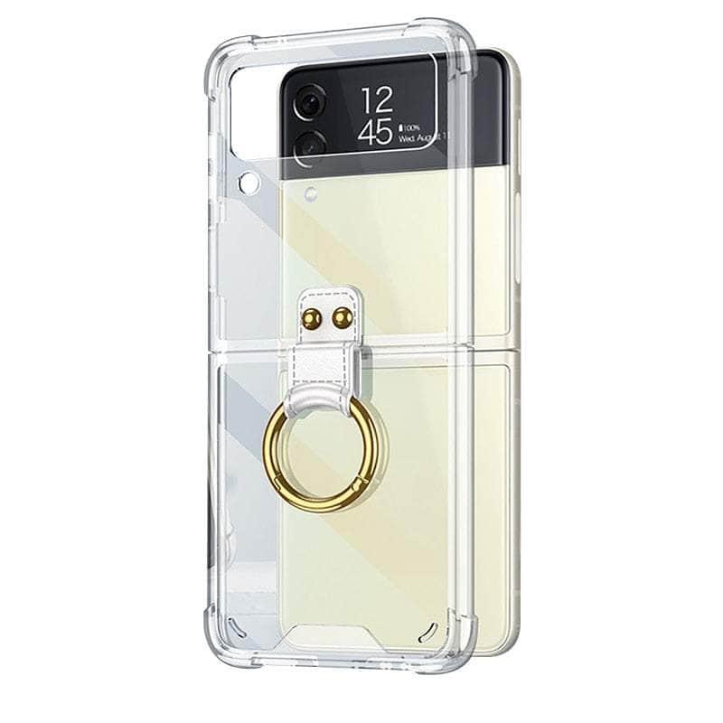Casebuddy 02 / For Galaxy Z Flip 4 Galaxy Z Flip 4 Transparent Bumper Silicone Cover