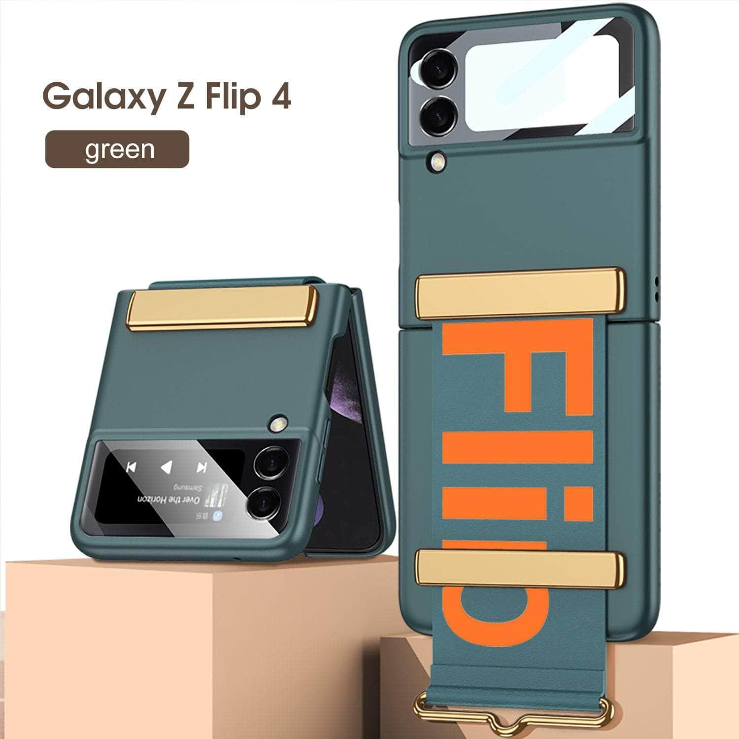 Casebuddy Green / For Galaxy Z Flip 4 Galaxy Z Flip 4 Ultra-Thin Wristband Bracket