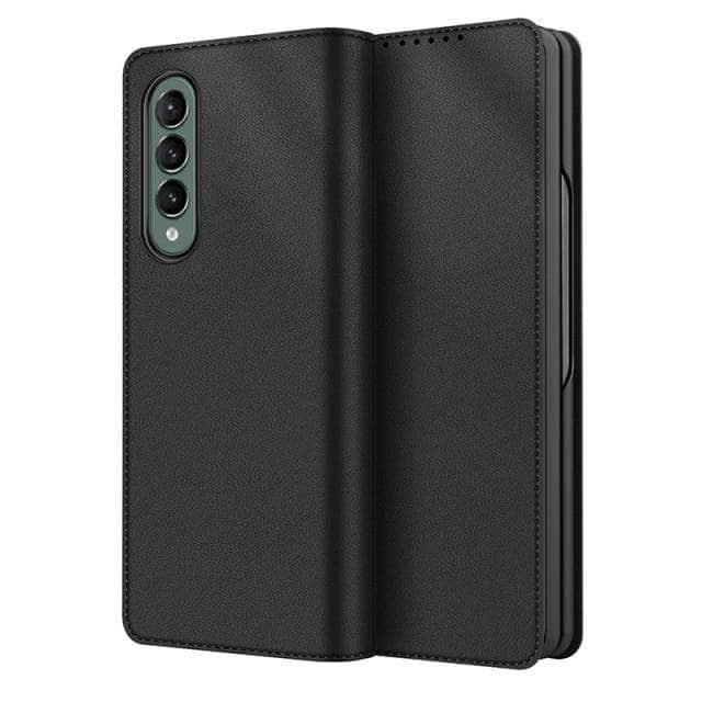CaseBuddy Australia Casebuddy For Galaxy Z Fold 3 / Black Galaxy Z Fold 3 5G Magnetic Flip Wallet Case