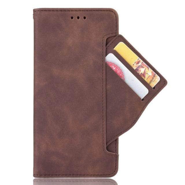 CaseBuddy Australia Casebuddy For Galaxy Z Fold3 / Brown Galaxy Z Fold 3 Card Slot Removable Book Wallet