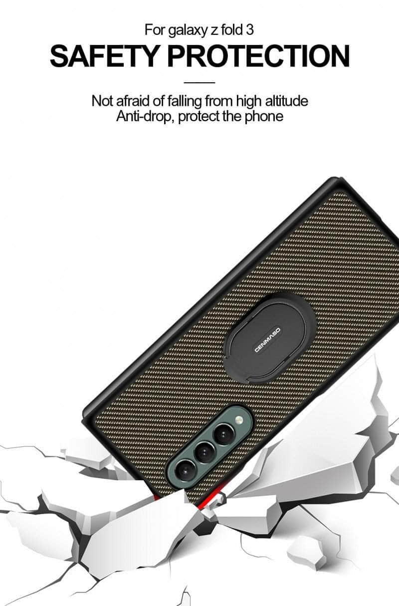 CaseBuddy Australia Galaxy Z Fold 3 Protective Cover with Ring Holder