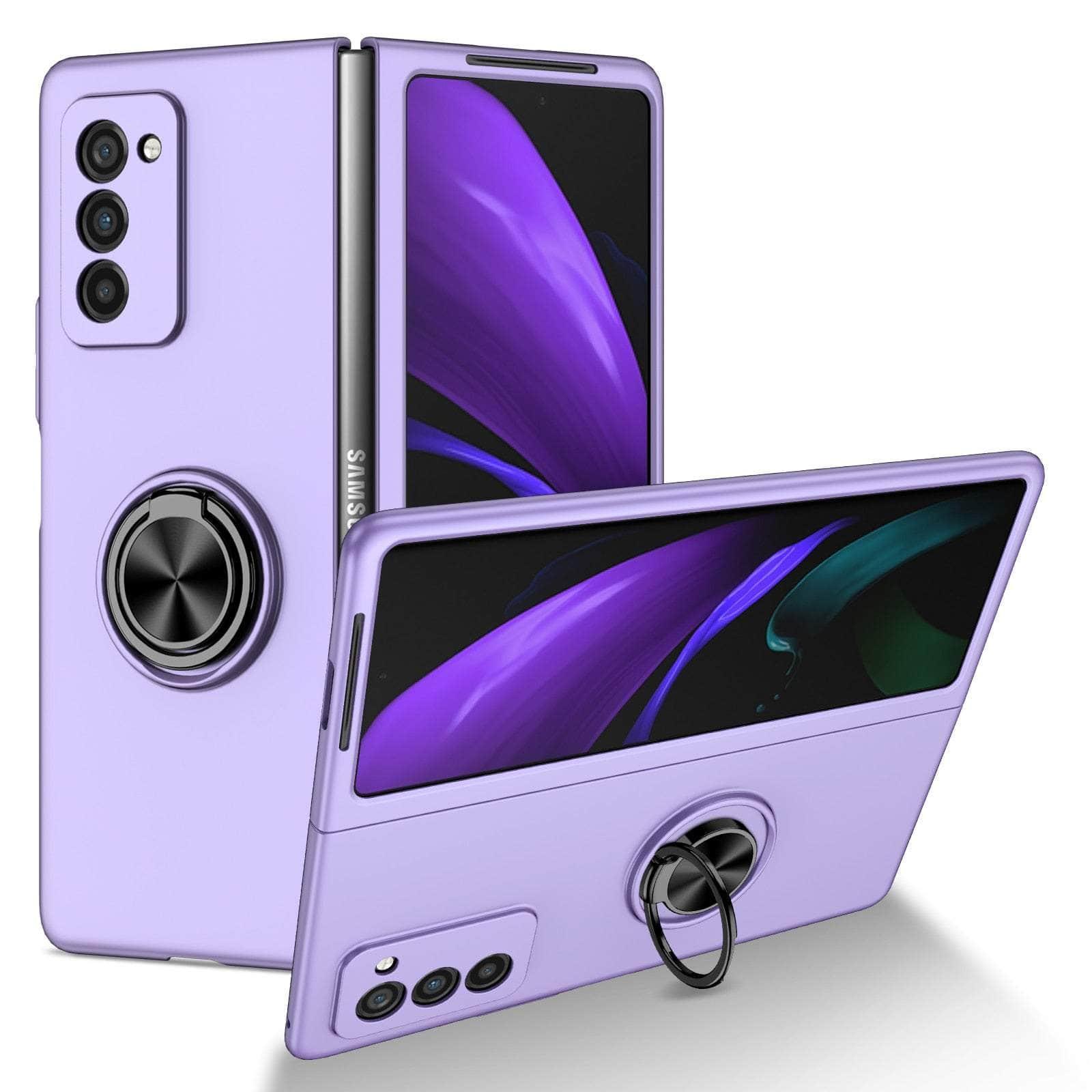 Casebuddy purple / for Samsung Z Fold 4 Galaxy Z Fold 4 Non-Slip Kickstand Ring Case