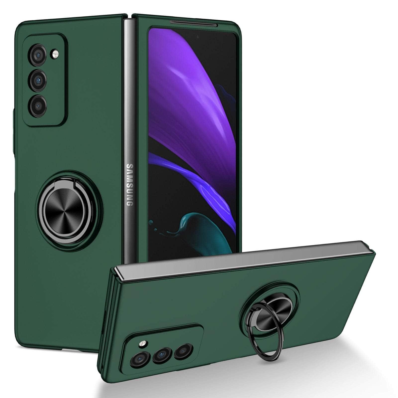 Casebuddy Green / for Samsung Z Fold 4 Galaxy Z Fold 4 Non-Slip Kickstand Ring Case