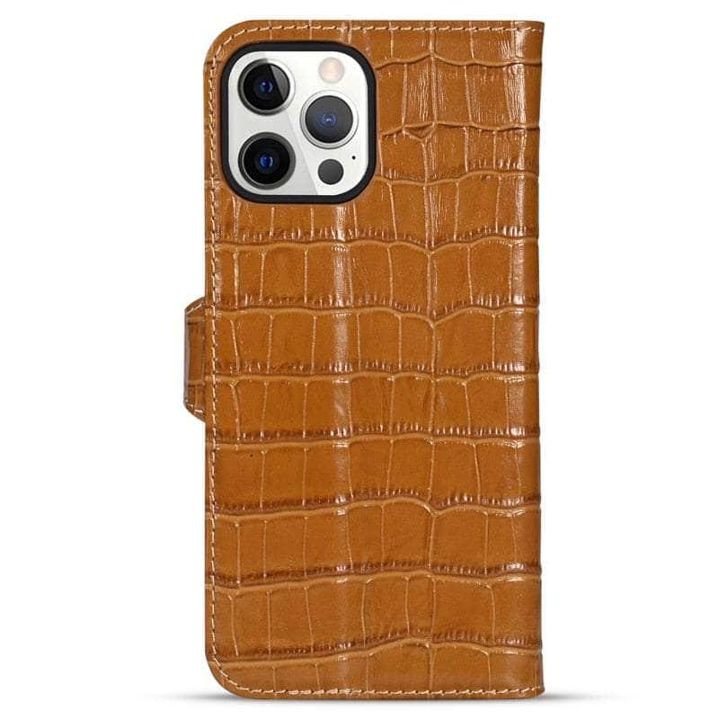 CaseBuddy Australia Casebuddy For iPhone 13 / Auburn Genuine Leather iPhone 13 Natural Cowhide Full Edge Protection Case