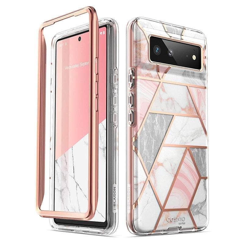 Casebuddy Marble / PC + TPU Google Pixel 6 I-BLASON Cosmo Slim Full-Body Case