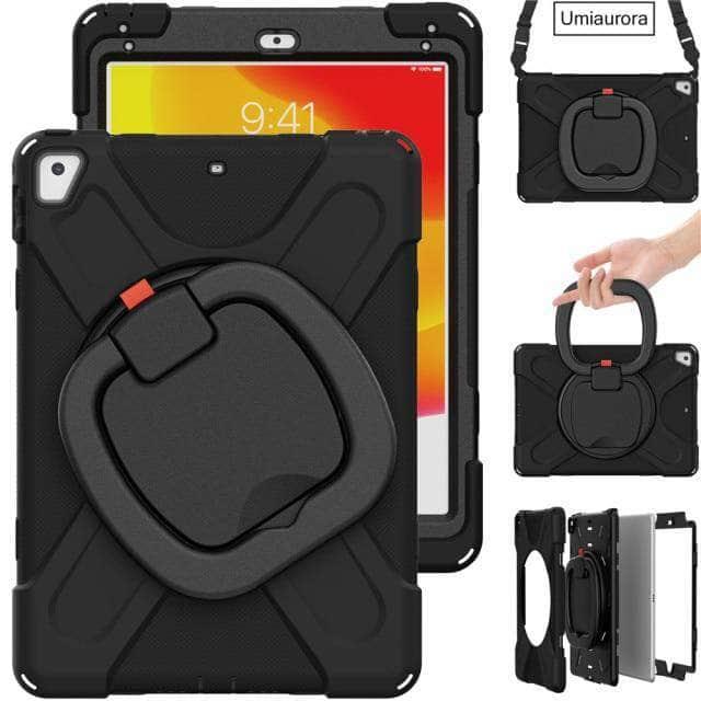 CaseBuddy Australia Casebuddy Black / IPad 7th 8th 10.2 Heavy Duty Rugged iPad 7 & 8 Shockproof Cover