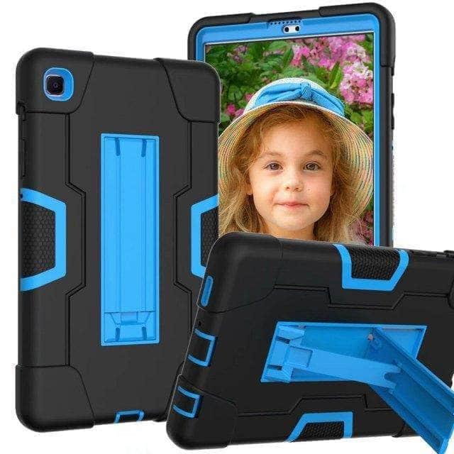 CaseBuddy Australia Casebuddy black blue Hybrid Armor Shockproof Drop Protection Galaxy Tab A7 Lite T220 T225 Case