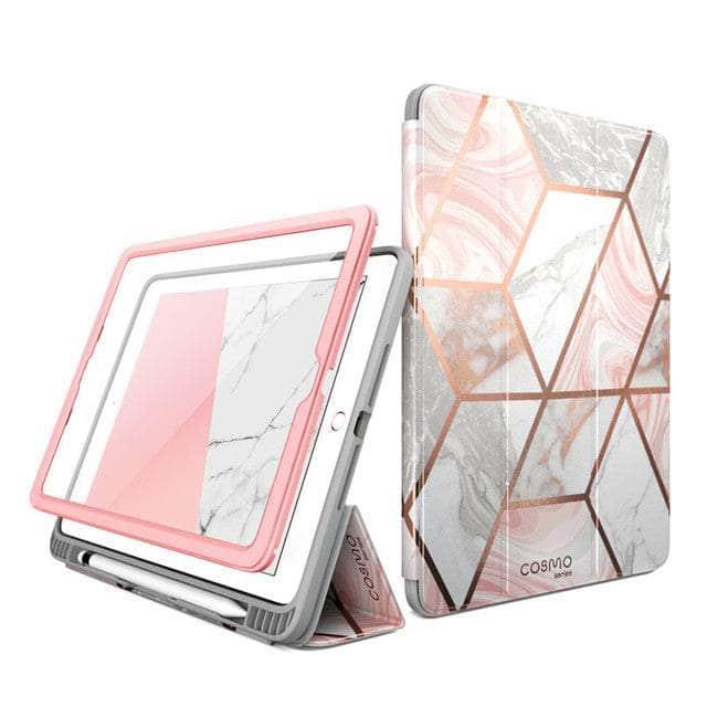CaseBuddy Australia Casebuddy Pink I-BLASON iPad 9.7 Cosmo Marble Trifold Stand Case
