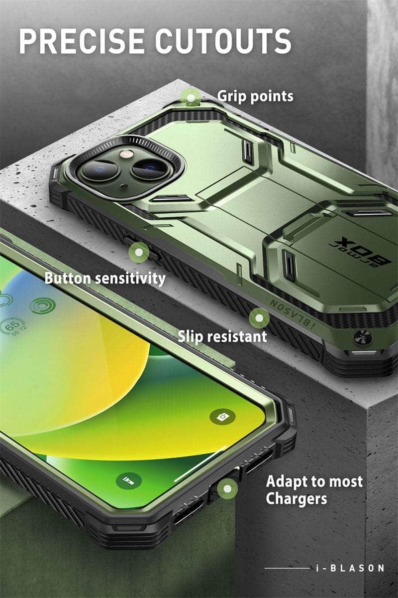 Casebuddy I-BLASON iPhone 14 Armorbox Full-Body Dual Layer Holster