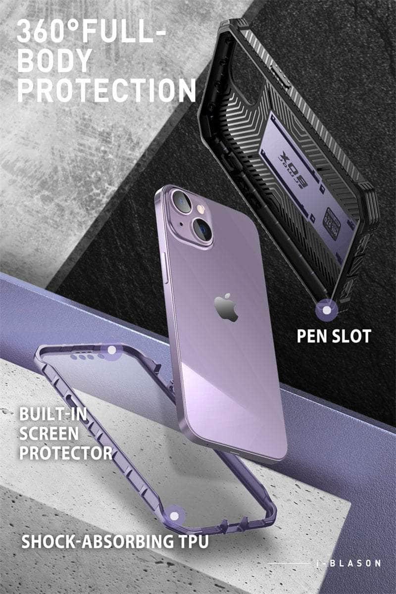 Casebuddy I-BLASON iPhone 14 Armorbox Full-Body Dual Layer Holster