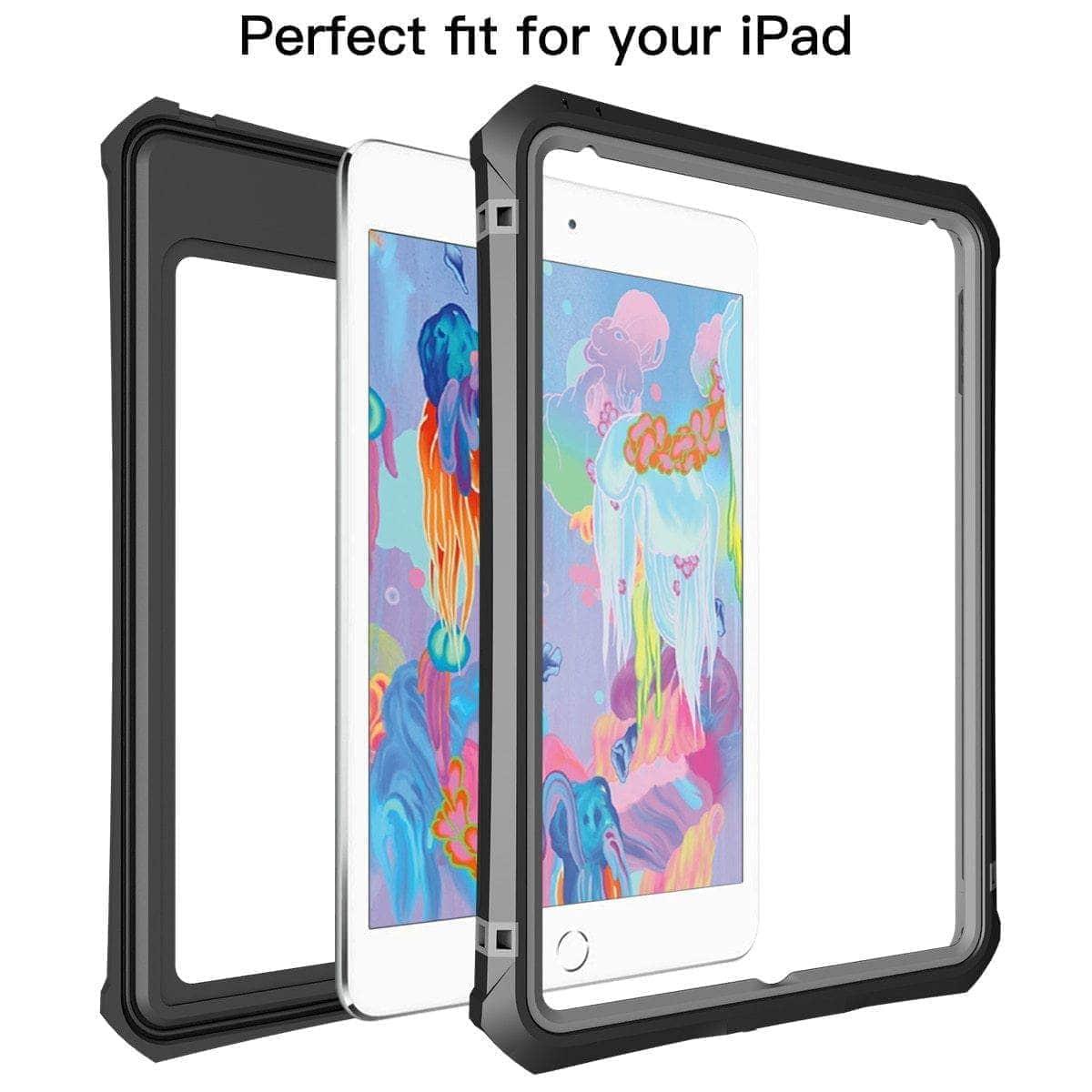 CaseBuddy Casebuddy IP68 Waterproof Case iPad Mini 5 Anti-Scratch Full Screen Protector Shockproof