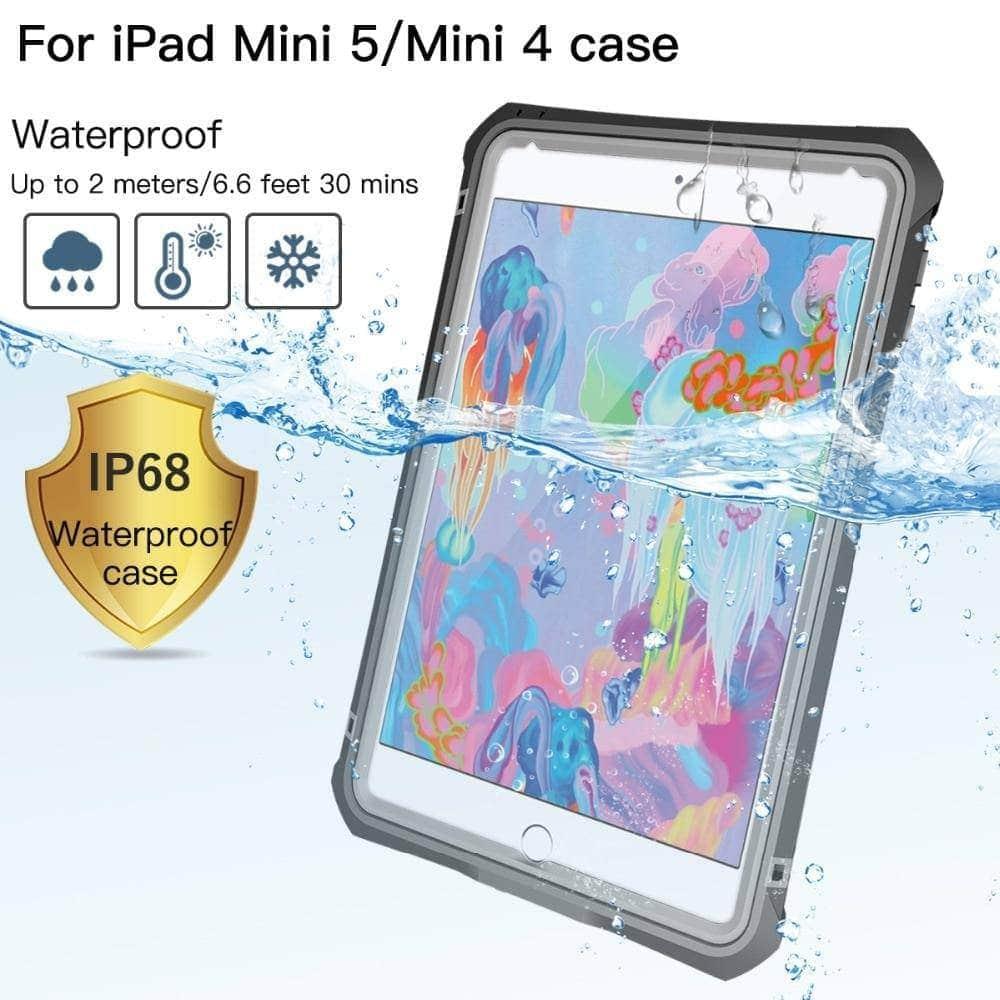 CaseBuddy Casebuddy IP68 Waterproof Case iPad Mini 5 Anti-Scratch Full Screen Protector Shockproof