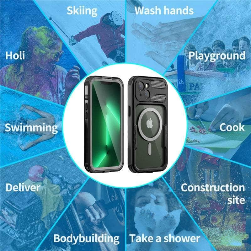 Casebuddy IP68 Waterproof iPhone 14 Pro Max Diving Wireless Charging Case