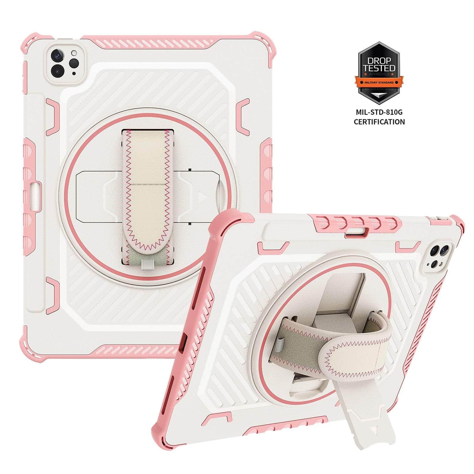 Casebuddy pink / iPad 10th 10.9 2022 iPad 10 2022 Full-Body Rugged Kickstand Cover