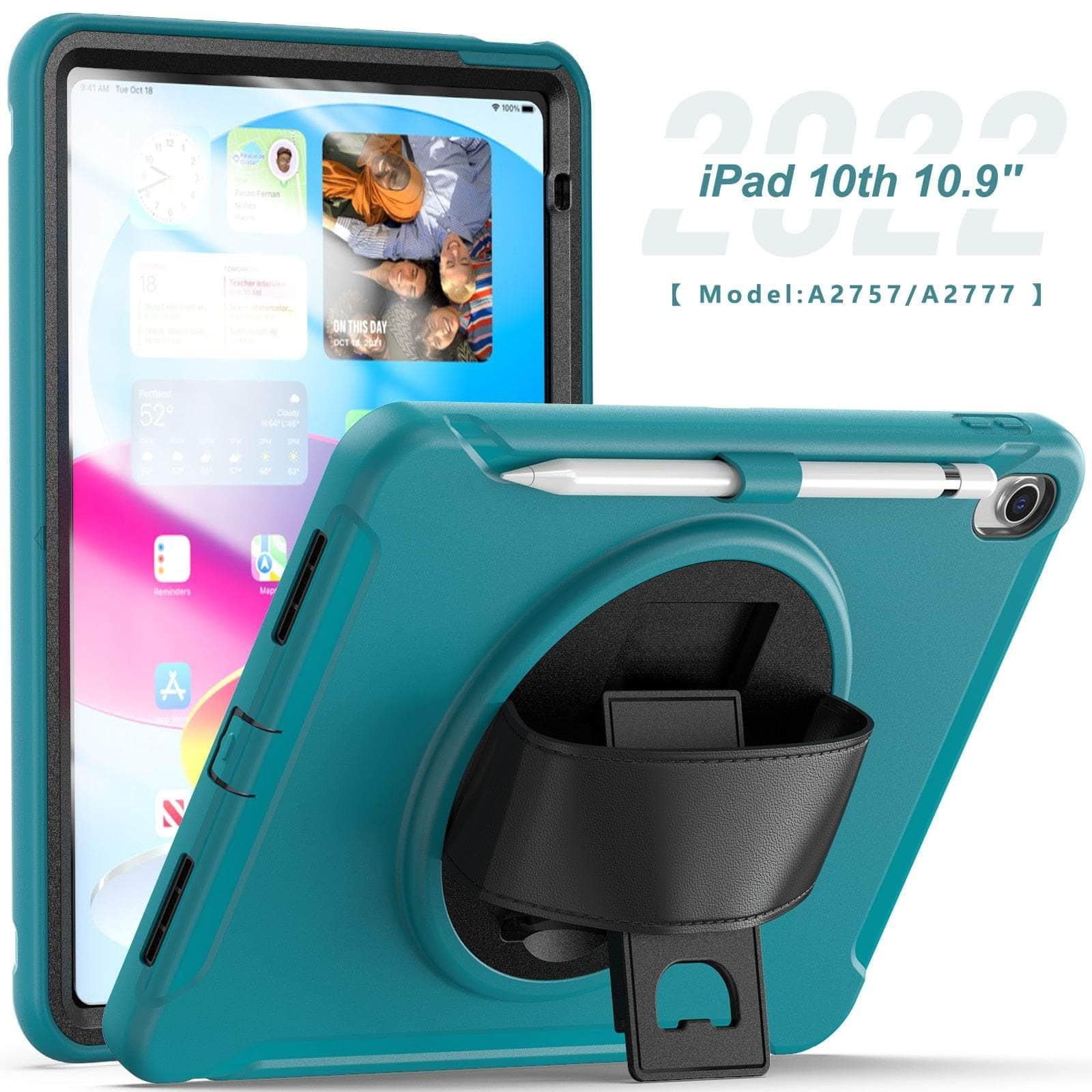 Casebuddy Light blue / For iPad 10th 10.9 iPad 10 2022 Heavy Duty Shockproof Rugged Casde