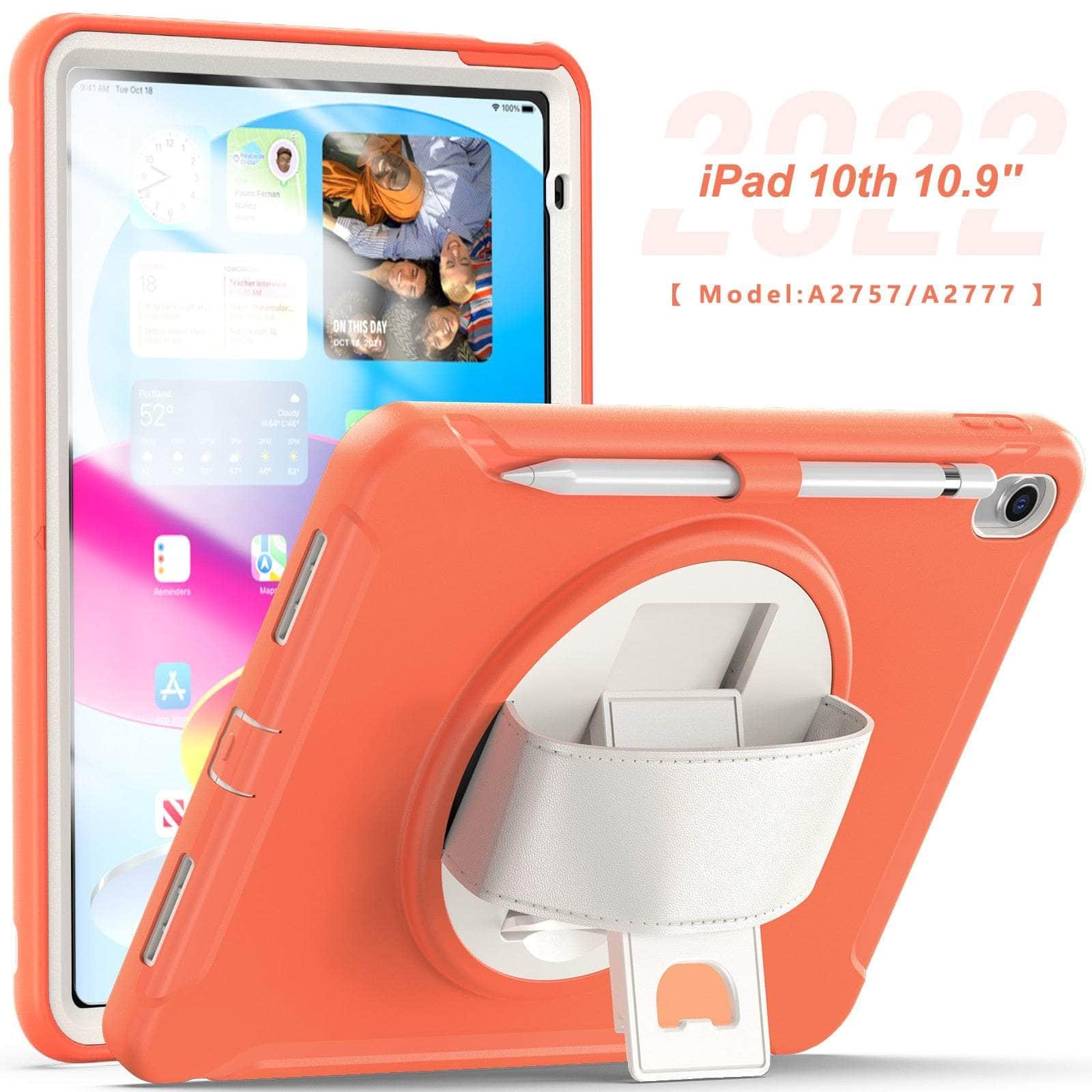 Casebuddy Living Coral / For iPad 10th 10.9 iPad 10 2022 Heavy Duty Shockproof Rugged Casde