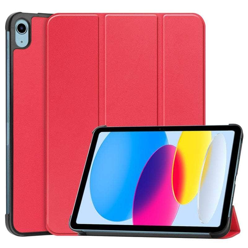 Casebuddy Red / iPad 10th Gen 2022 iPad 10 9 2022 Magnetic Smart Folio Cover