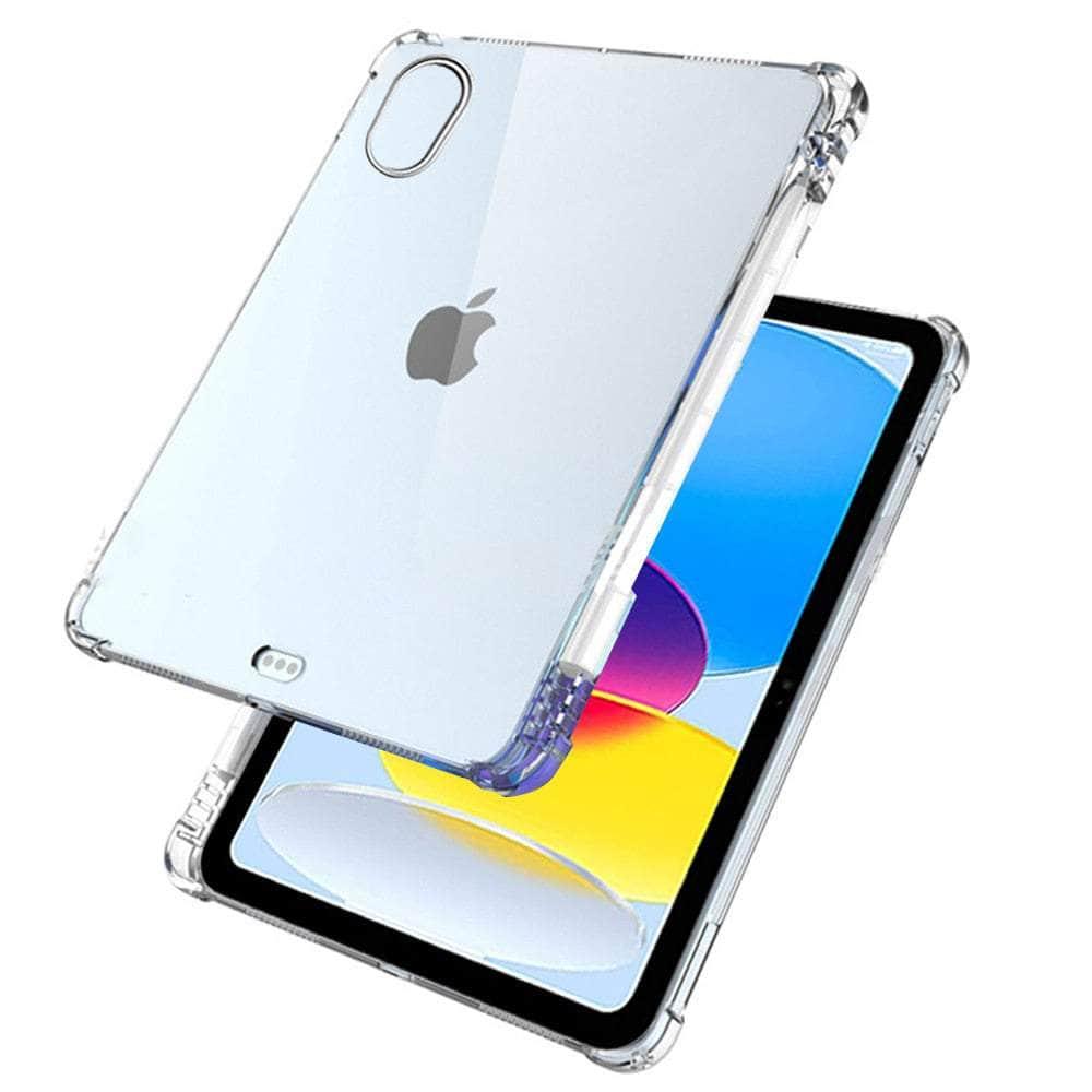 Casebuddy iPad 10 Soft TPU Transparent Pen Holder Case