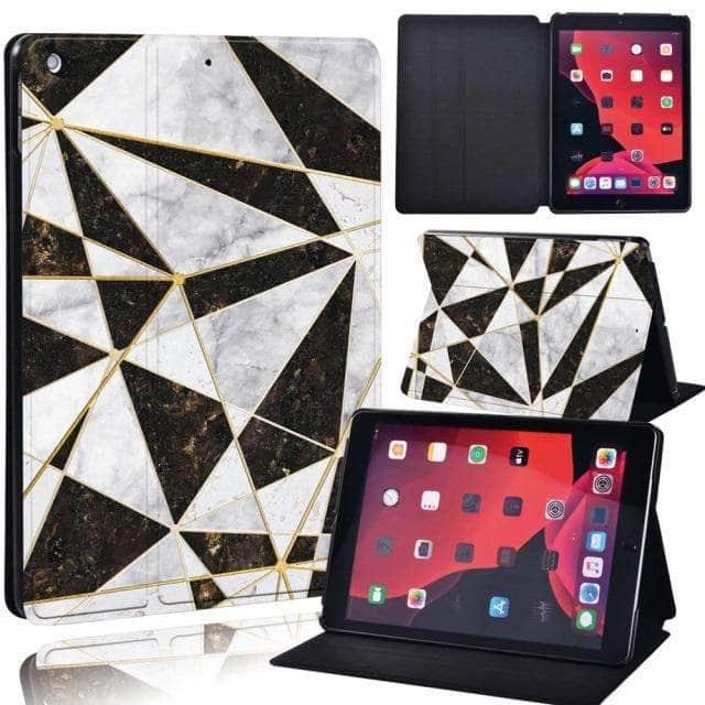 CaseBuddy Australia Casebuddy 15.black triangle / iPad 2021 9th 10.2 iPad (2021) 9th Generation 10.2 Geometric Pattern Case