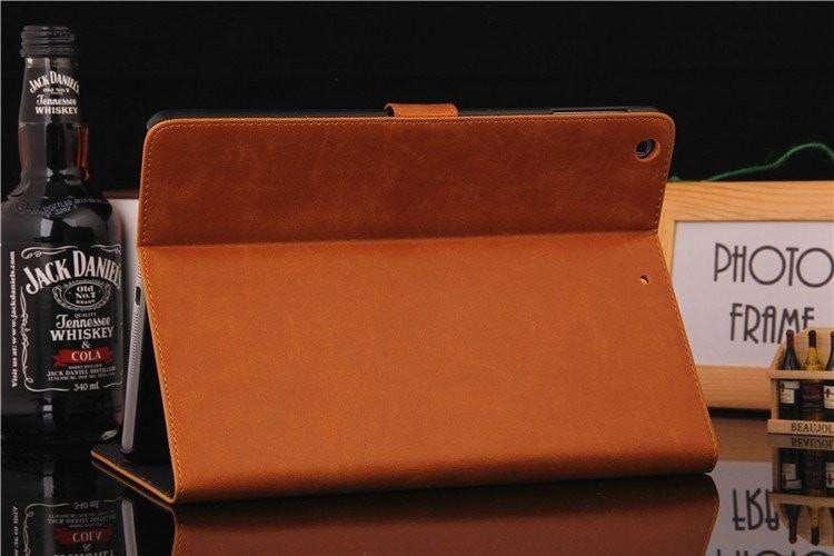 iPad 9.7 Deluxe Vintage Leather Look Folio Case - CaseBuddy